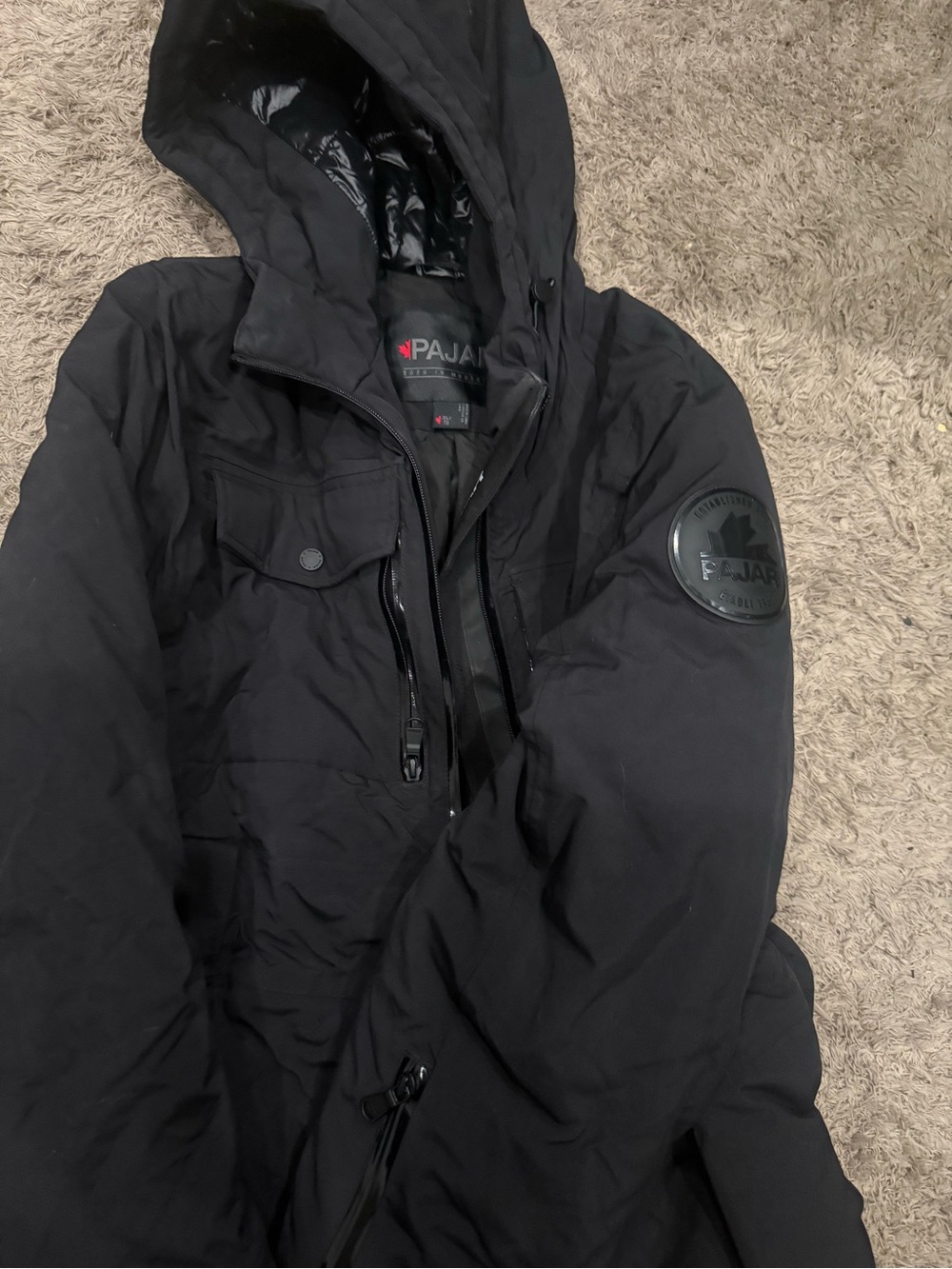 Pajar Women’s Black Hooded Puffer Coat